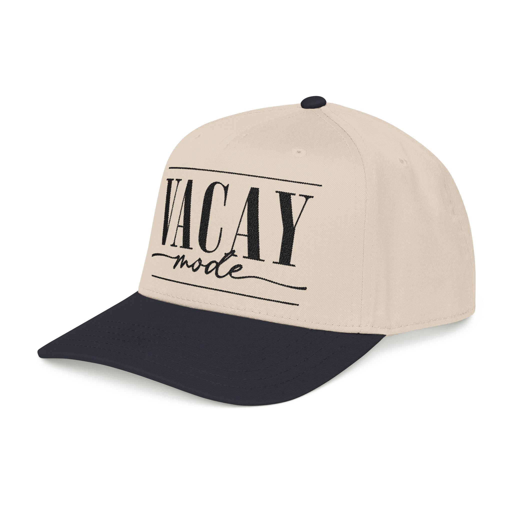 Vacay Mode Embroidered Mid-Profile Baseball Cap — Trucker Hat
