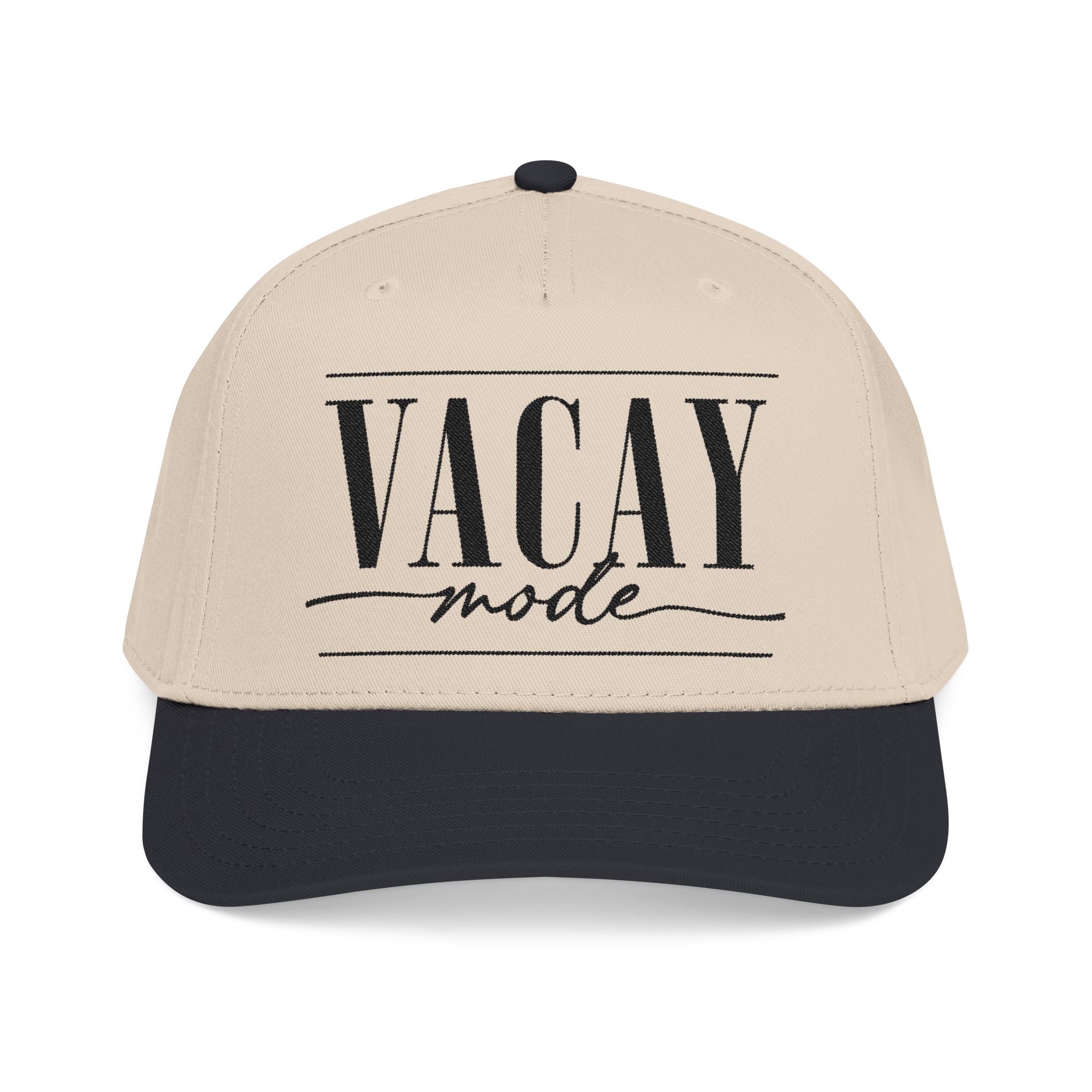 Vacay Mode Embroidered Mid-Profile Baseball Cap — Trucker Hat