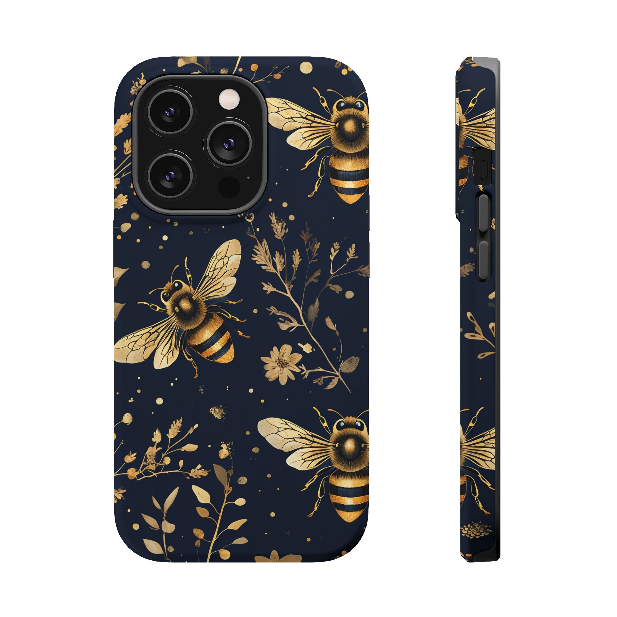 Golden Bee Phone Case — Vintage Honeybee MagSafe Tough Cover