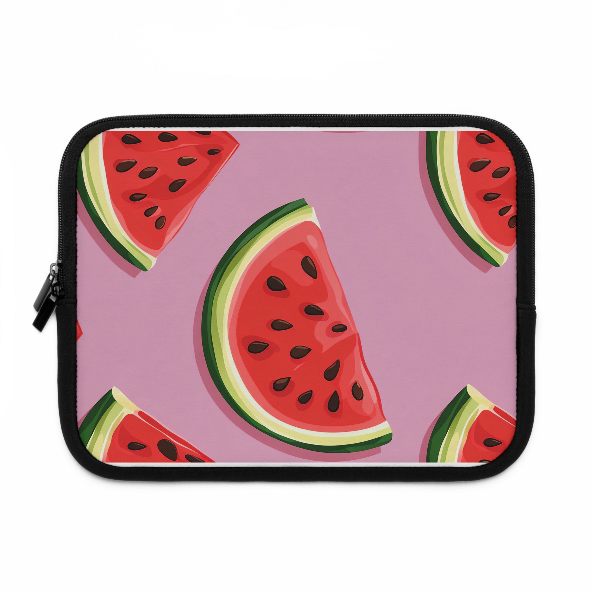 Pink Watermelon Laptop Sleeve | Summer Fruit Tech Cover for Beach Readers