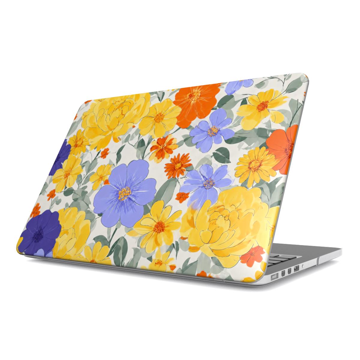 Electric Dreams Floral MacBook Case | Vibrant Hardshell Cover for