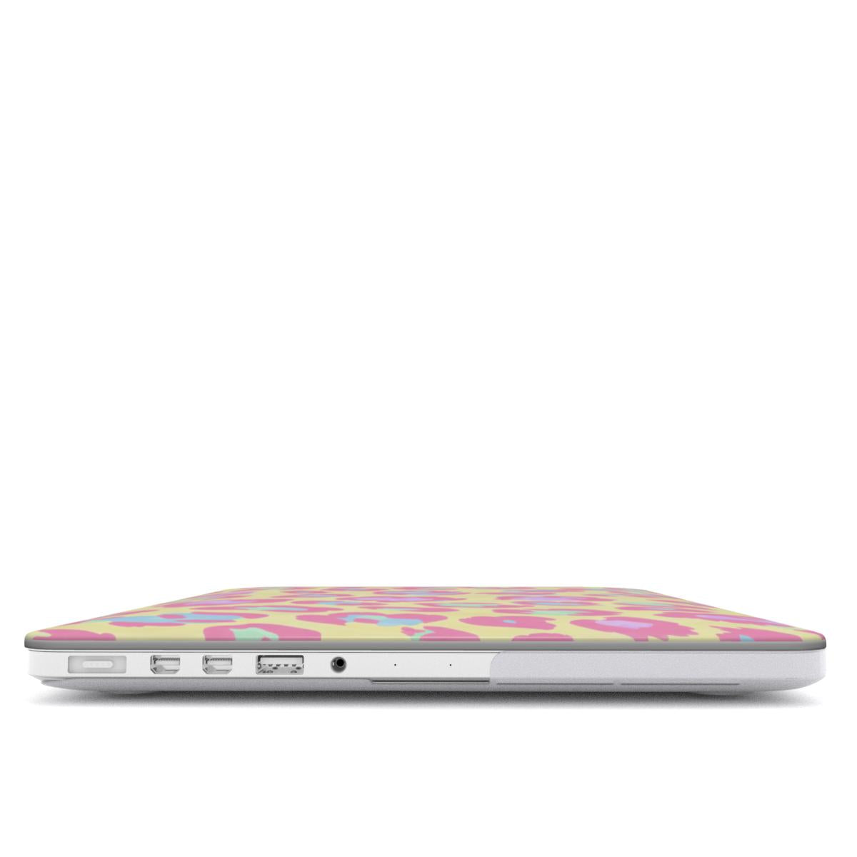 Pastel Leopard MacBook Case | Pink Coral Mint Hardshell Cover for MacBook Air and Pro