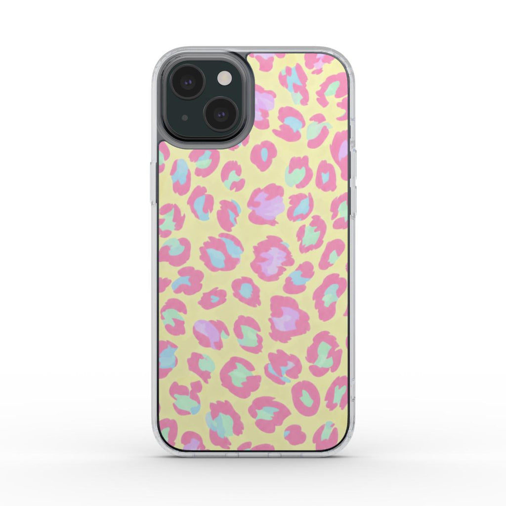 Pastel Leopard Print MagSafe Clear Phone Case