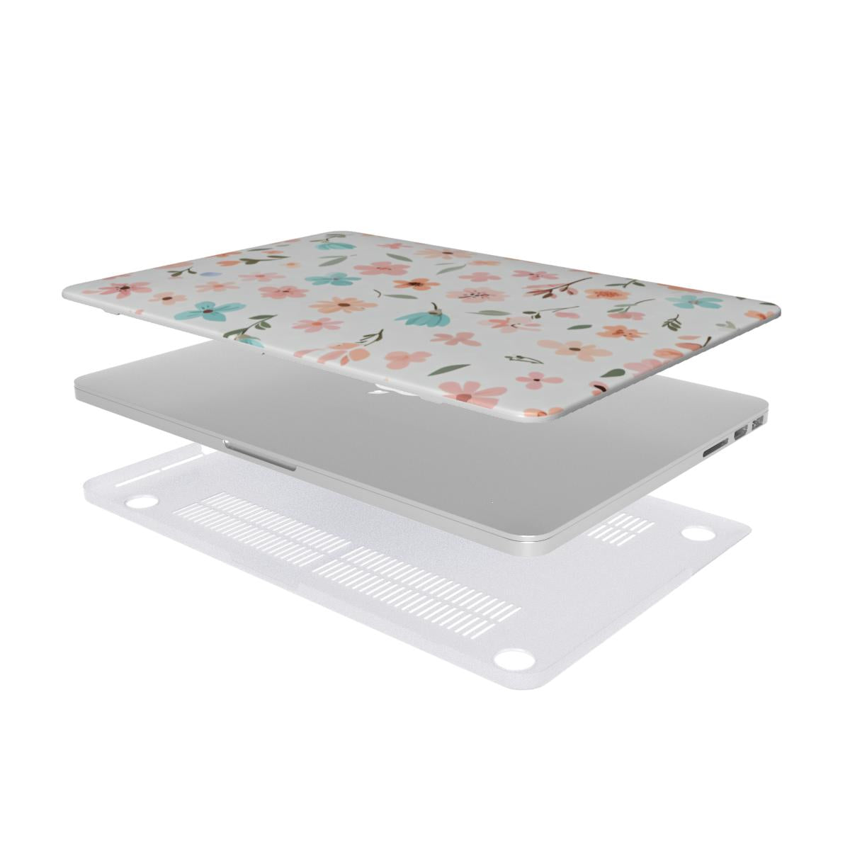 Floral Confetti MacBook Case — Ditsy Floral Hardshell Laptop Cover