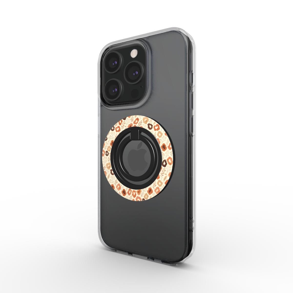 Terracotta Wildflower Phone Ring Holder | Boho Floral Grip & Stand
