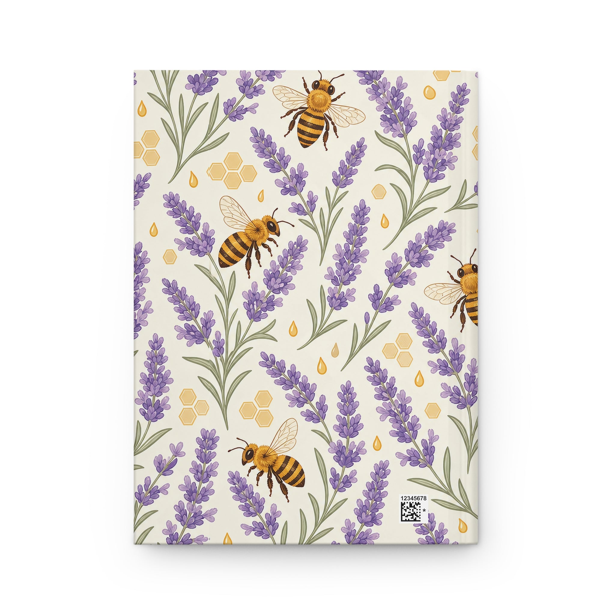 Lavender Honey Hardcover Journal — Floral Notebook for Gardening, Nature Lovers & Aromatherapy Notes