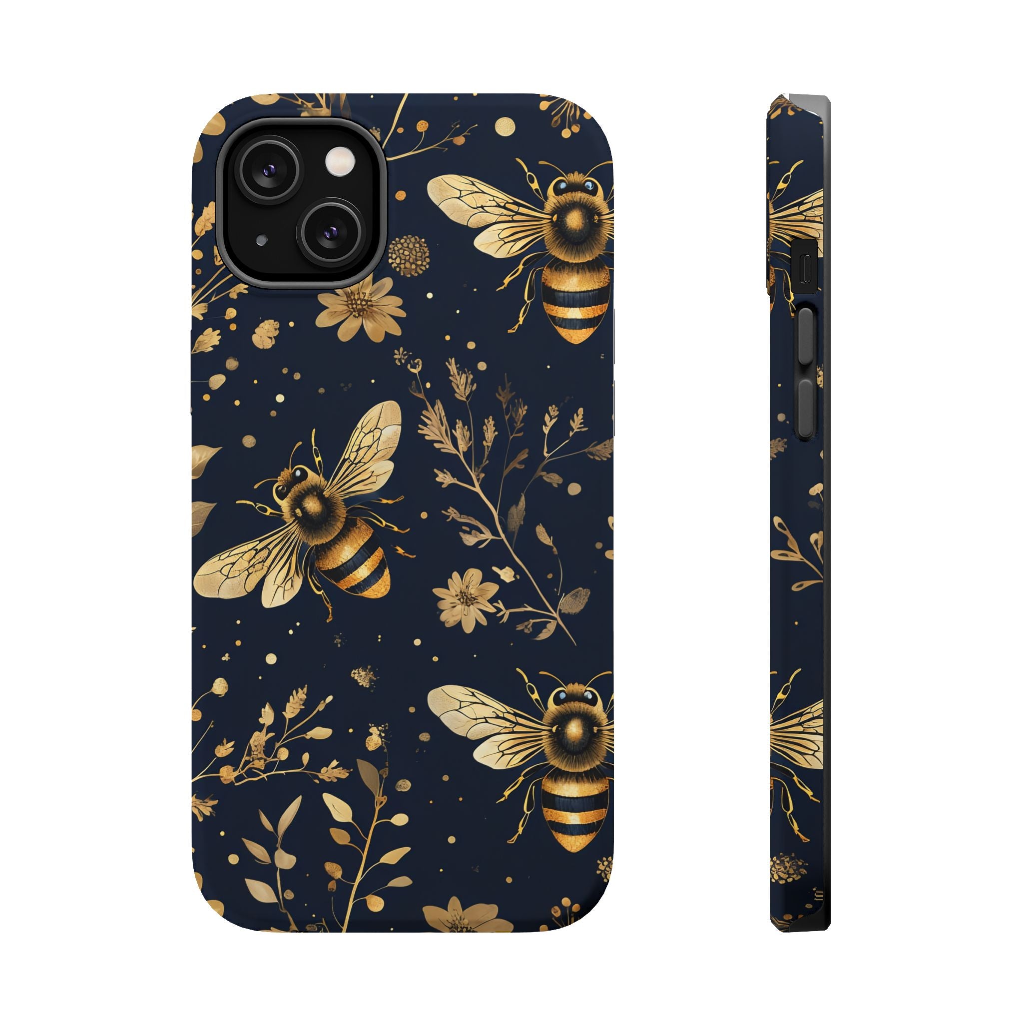 Golden Bee Phone Case — Vintage Honeybee MagSafe Tough Cover