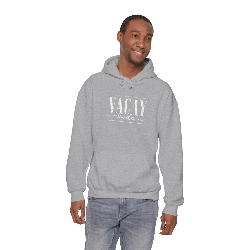 Vacay Mode Embroidered Hoodie — Vacation Travel Sweatshirt