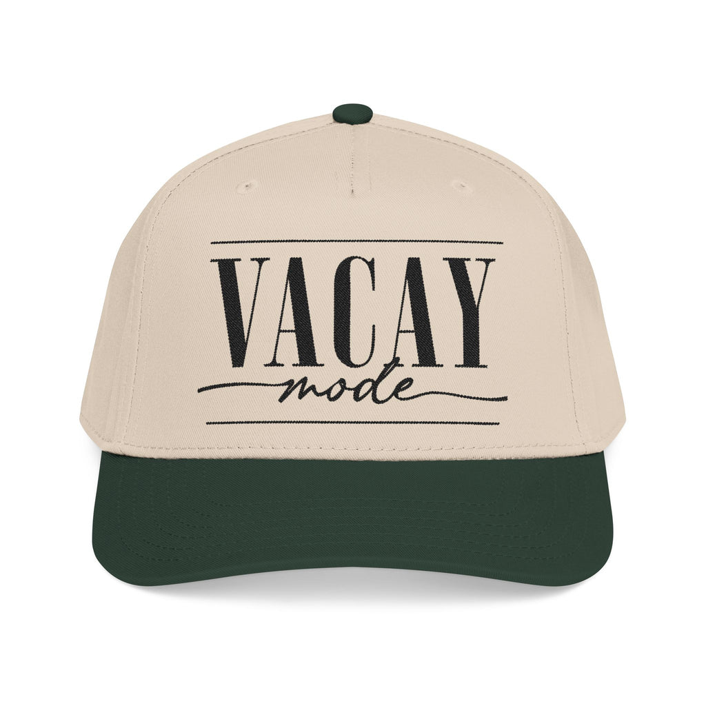 Vacay Mode Embroidered Mid-Profile Baseball Cap — Trucker Hat