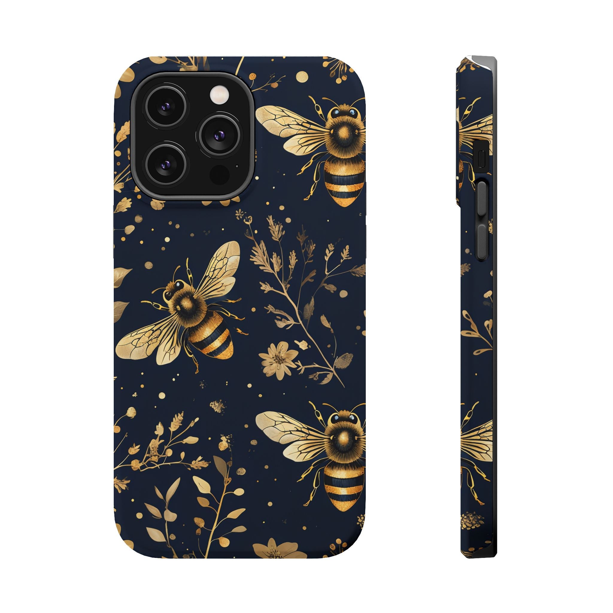 Golden Bee Phone Case — Vintage Honeybee MagSafe Tough Cover