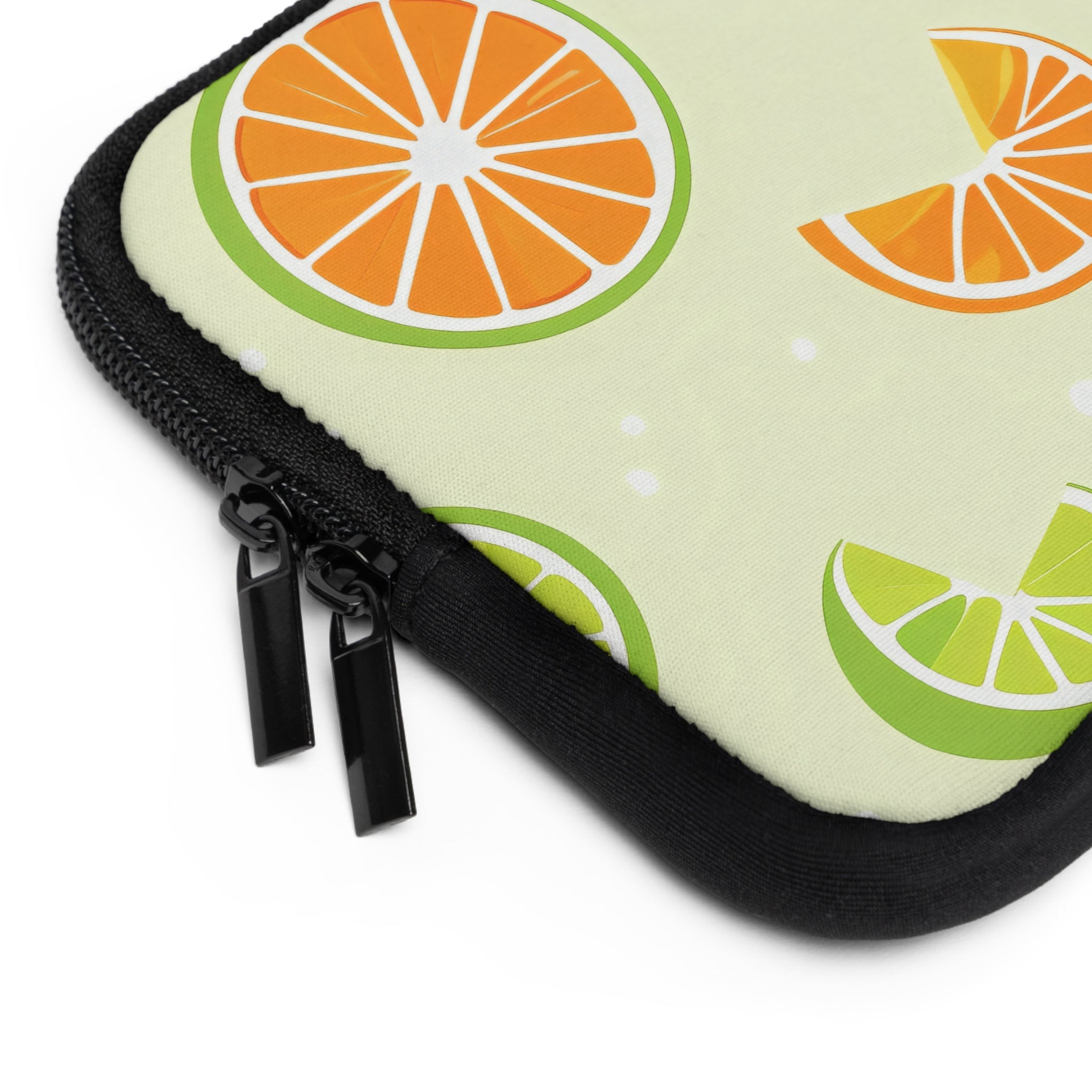 Orange Lime Citrus Laptop Sleeve | Summer Fruit Tech Cover