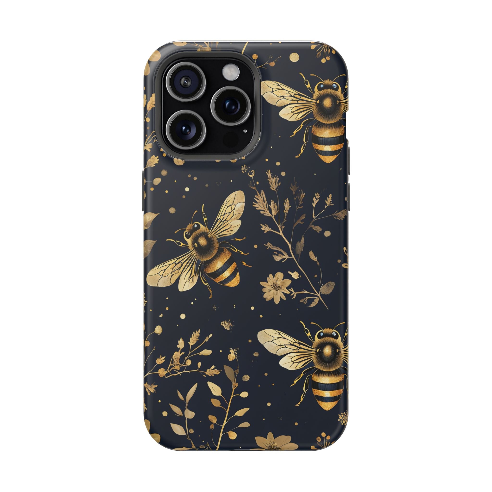 Golden Bee Phone Case — Vintage Honeybee MagSafe Tough Cover