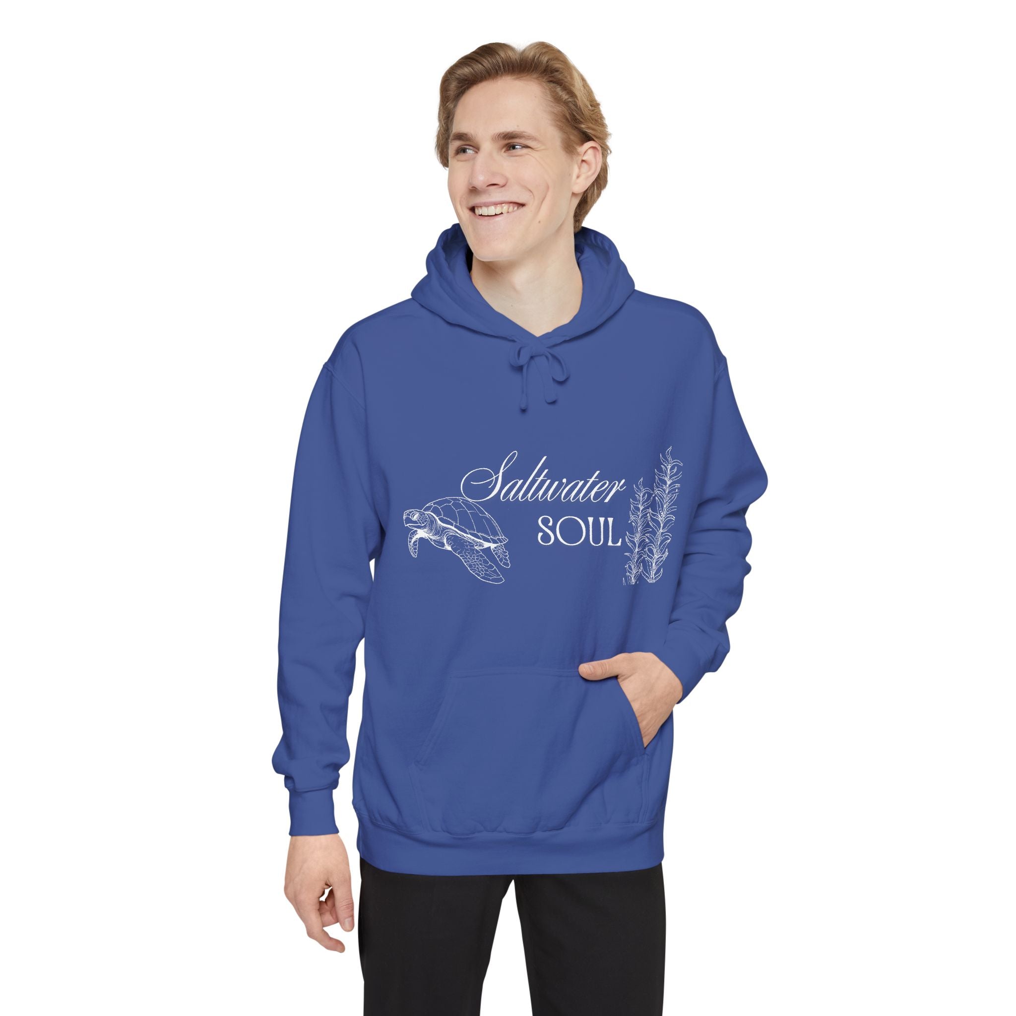 Saltwater Soul Hoodie — Garment-Dyed Coastal Pullover