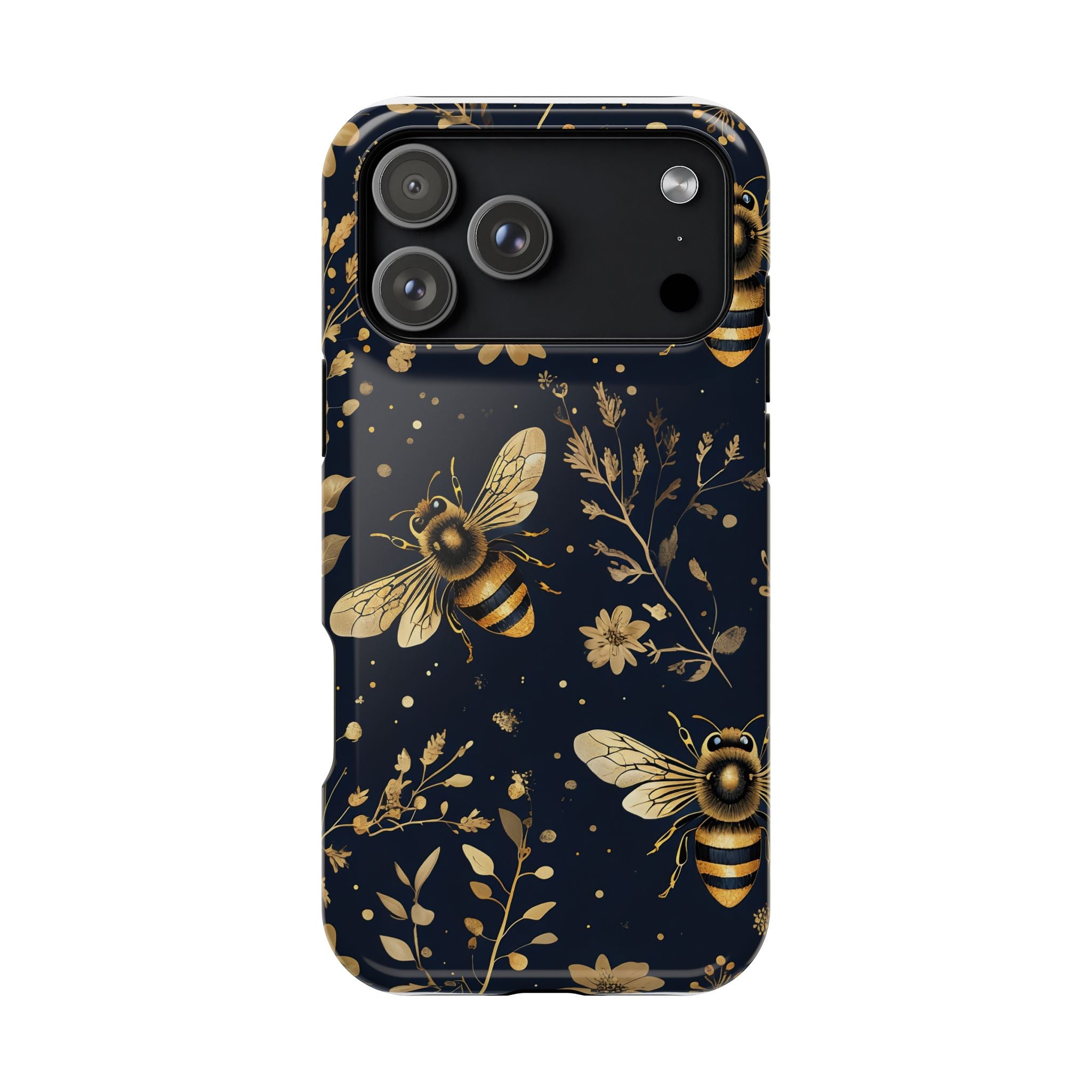 Golden Bee Phone Case — Vintage Honeybee MagSafe Tough Cover