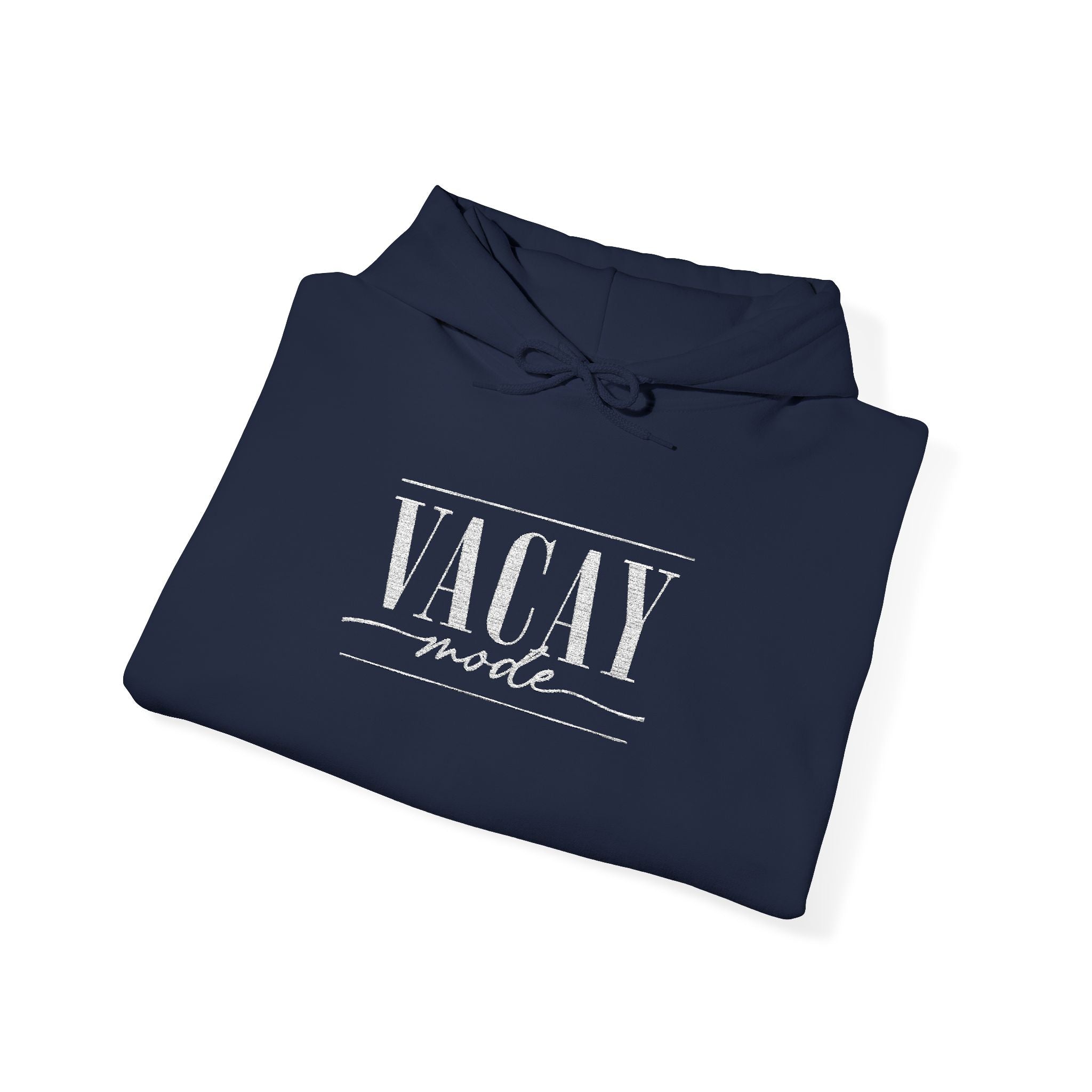 Vacay Mode Embroidered Hoodie — Vacation Travel Sweatshirt