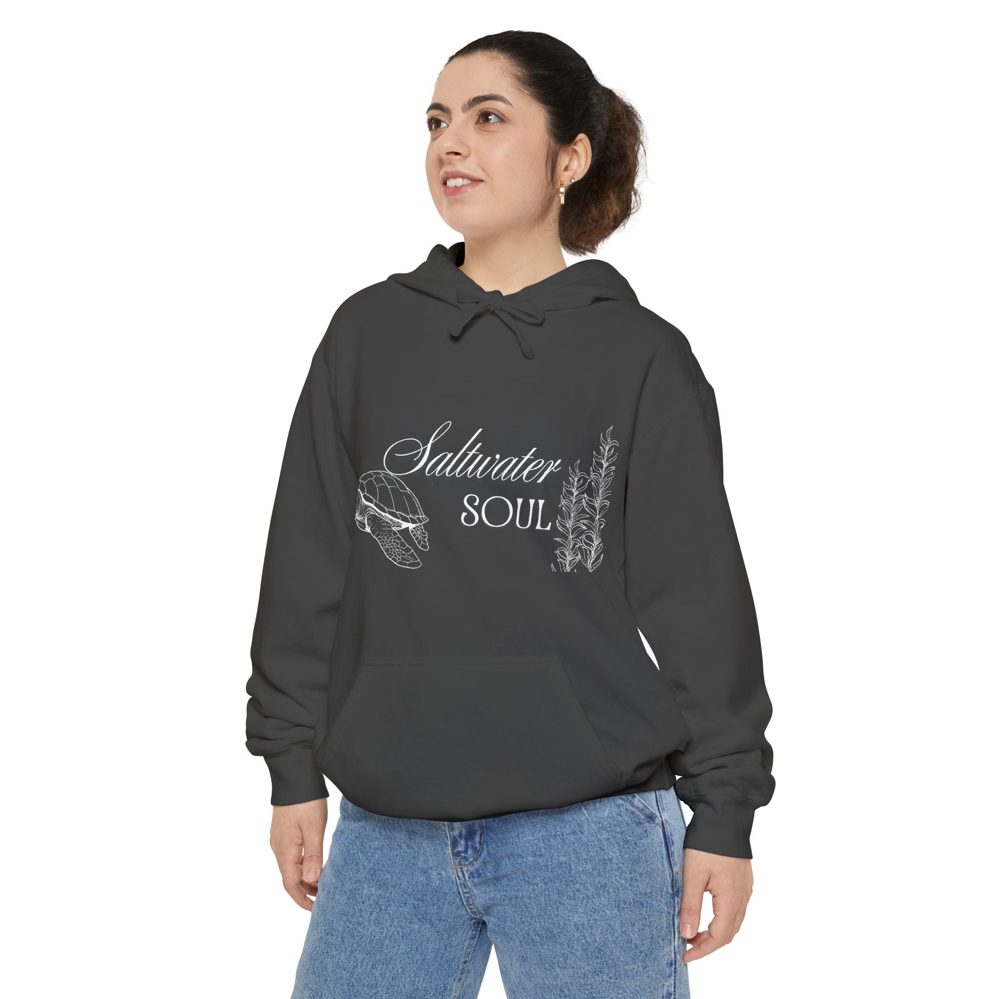 Saltwater Soul Hoodie — Garment-Dyed Coastal Pullover