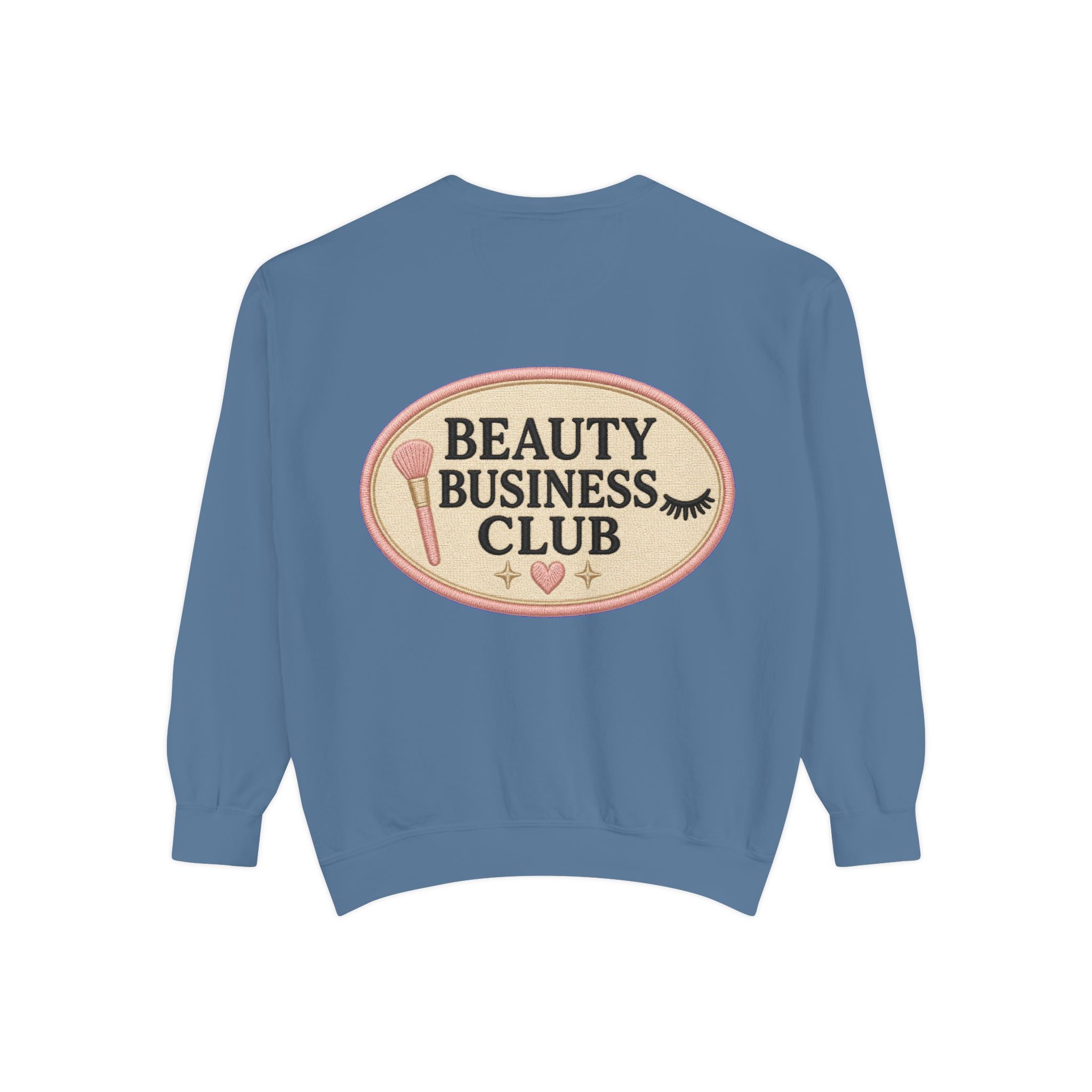Beauty Business Club embroidered patchwork sweatshirt | beauty entrepreneur apparel
