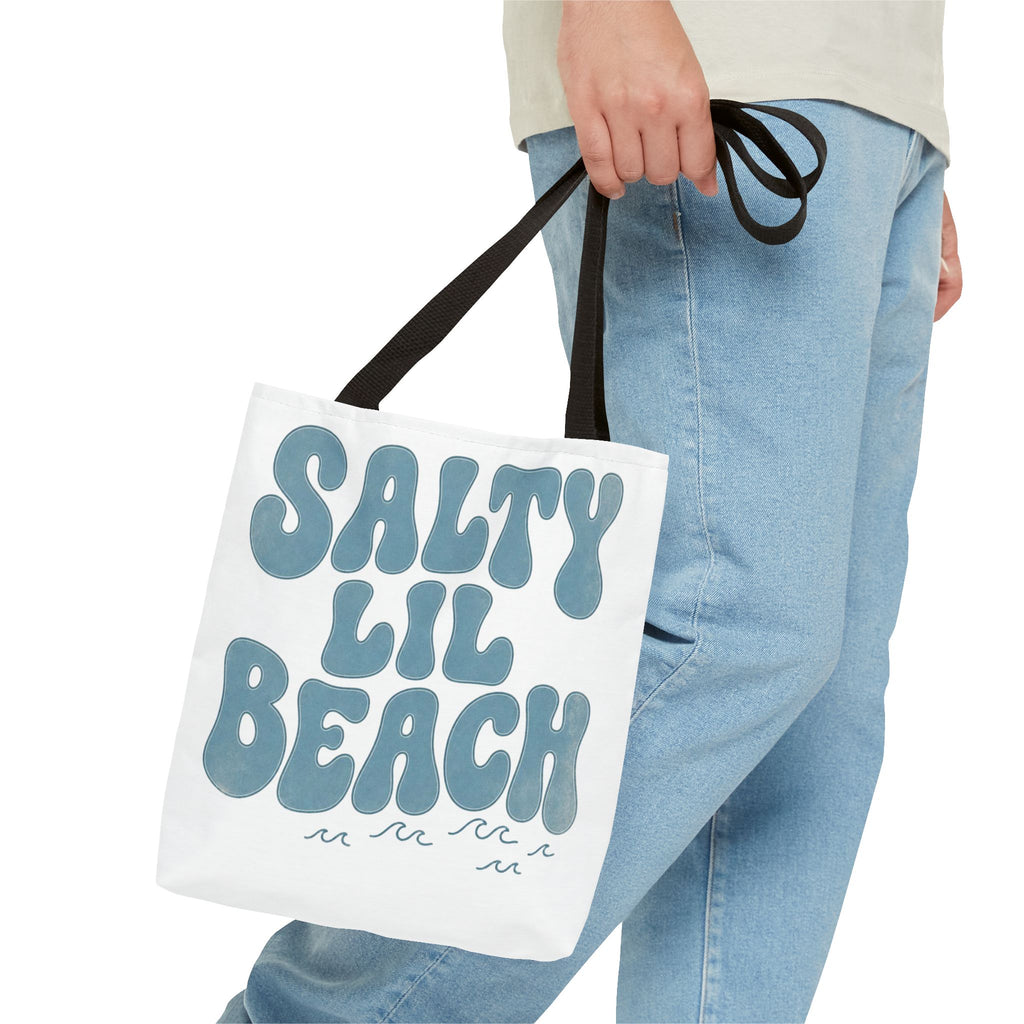 Salty Lil Beach Tote Bag | All-Over Print