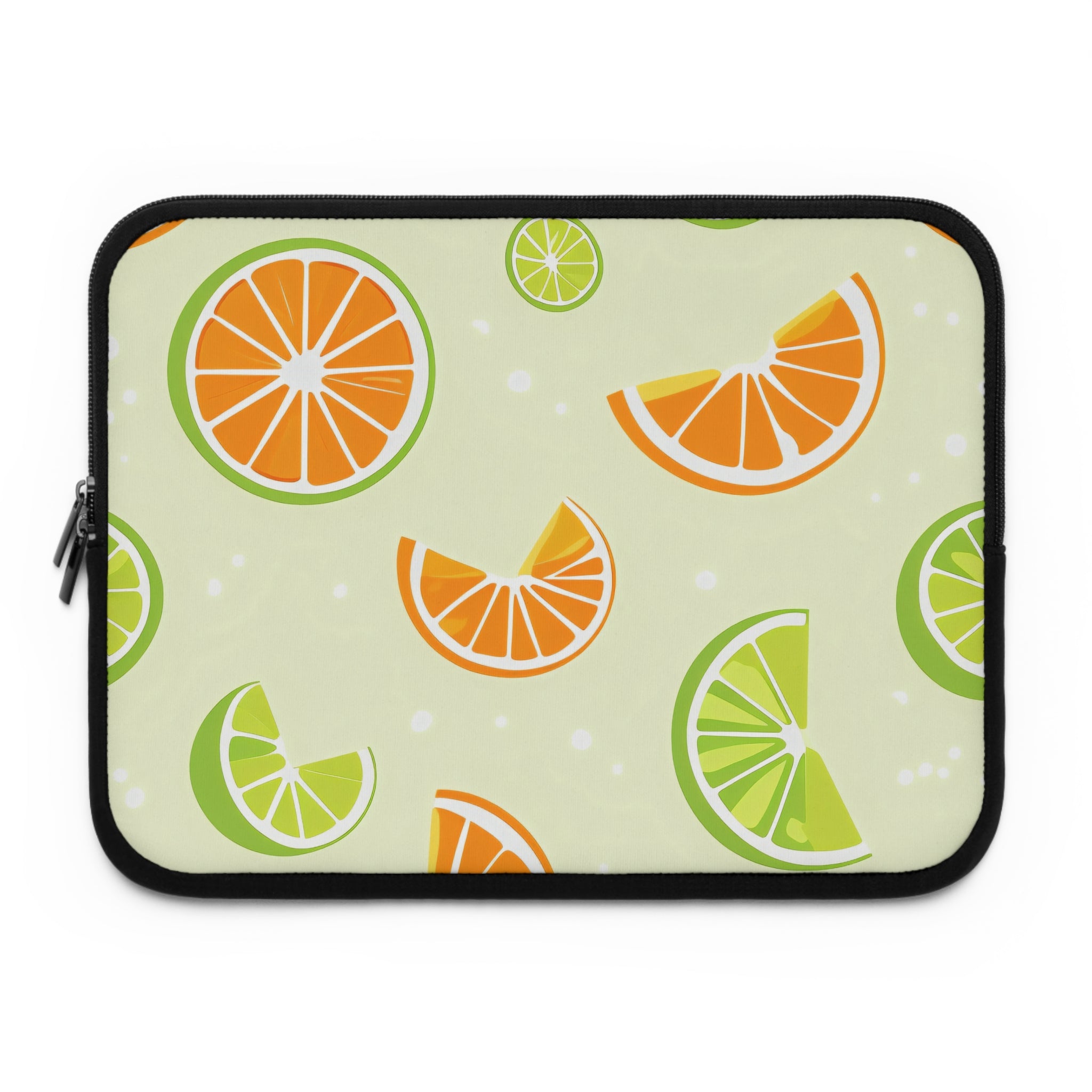 Orange Lime Citrus Laptop Sleeve | Summer Fruit Tech Cover