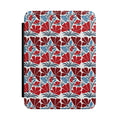 Red and Blue Floral Kindle Paperwhite Case | Vintage Botanical E-Reader Cover