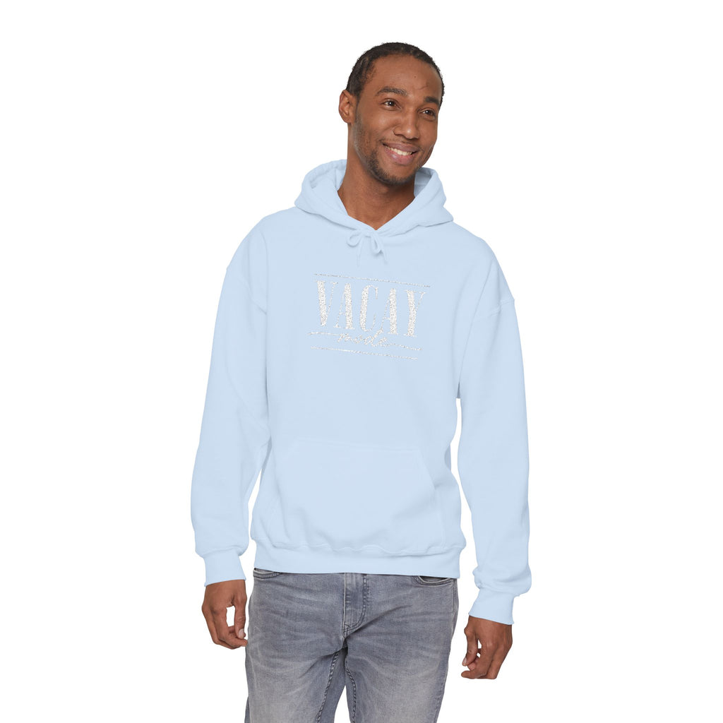 Vacay Mode Embroidered Hoodie — Vacation Travel Sweatshirt