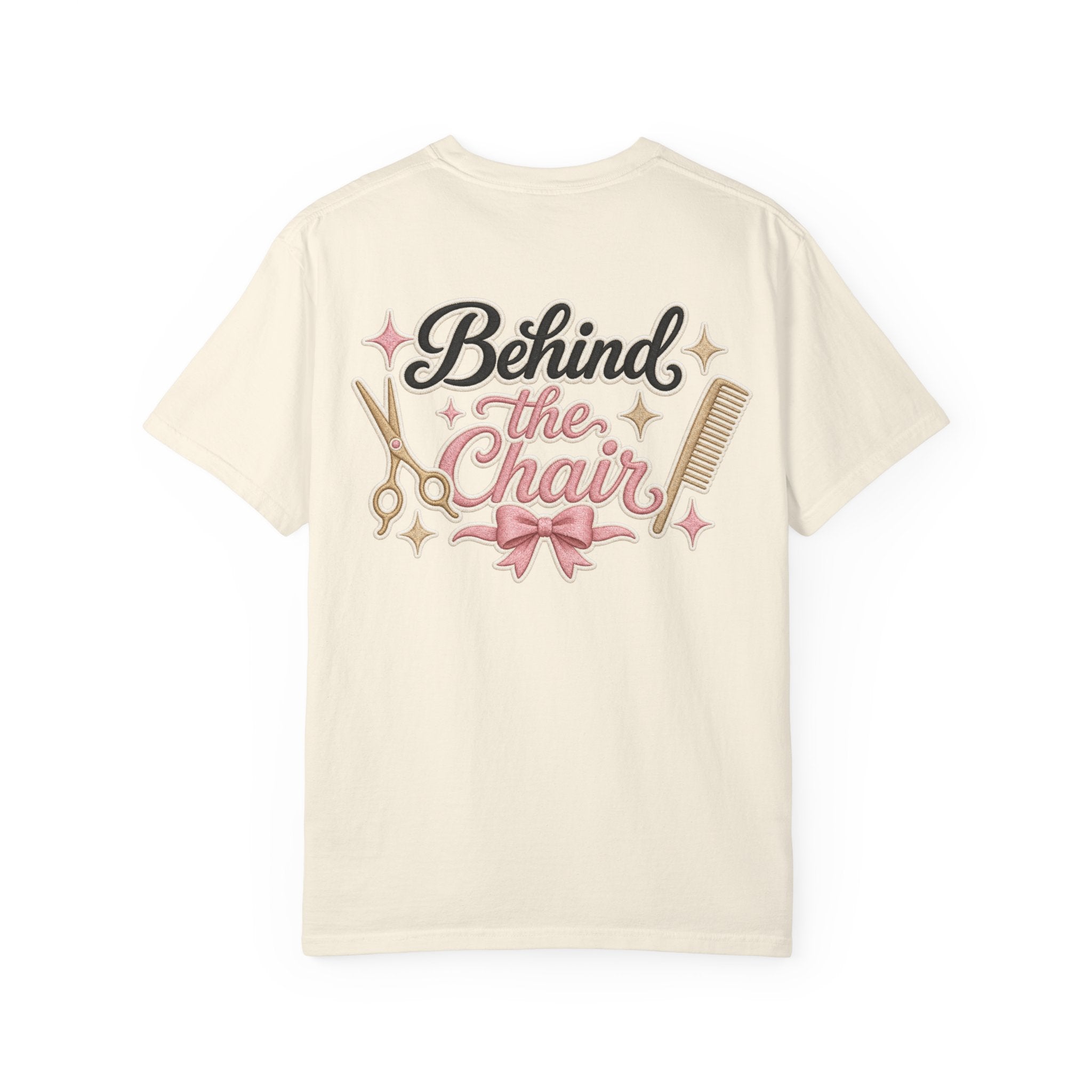 Personalizable Hairstylist Scissors and Comb T-shirt | Salon Girlie Aesthetic