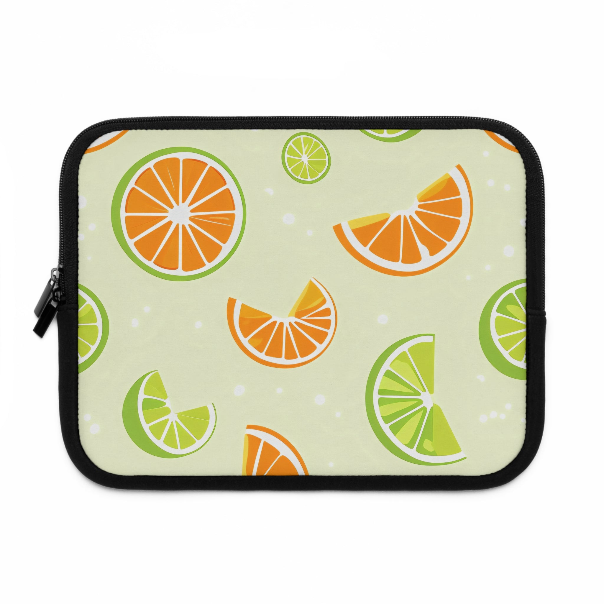 Orange Lime Citrus Laptop Sleeve | Summer Fruit Tech Cover