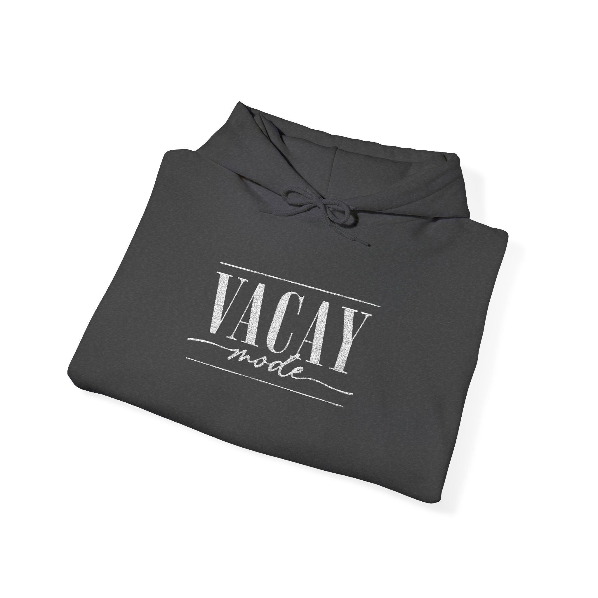 Vacay Mode Embroidered Hoodie — Vacation Travel Sweatshirt