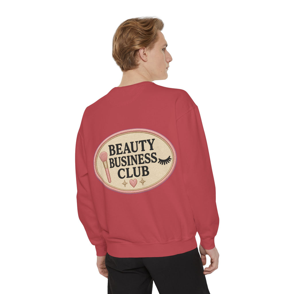 Beauty Business Club embroidered patchwork sweatshirt | beauty entrepreneur apparel