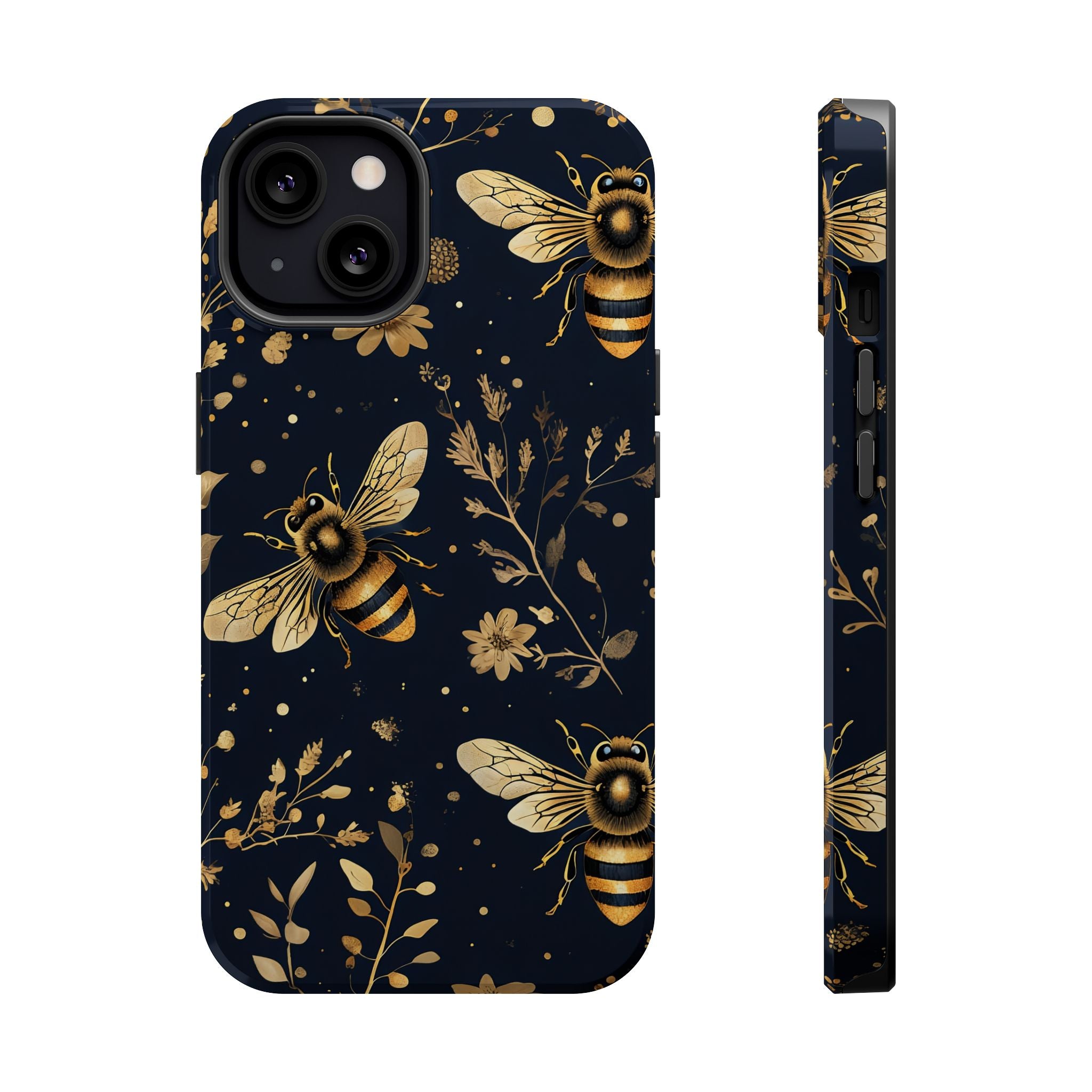 Golden Bee Phone Case — Vintage Honeybee MagSafe Tough Cover