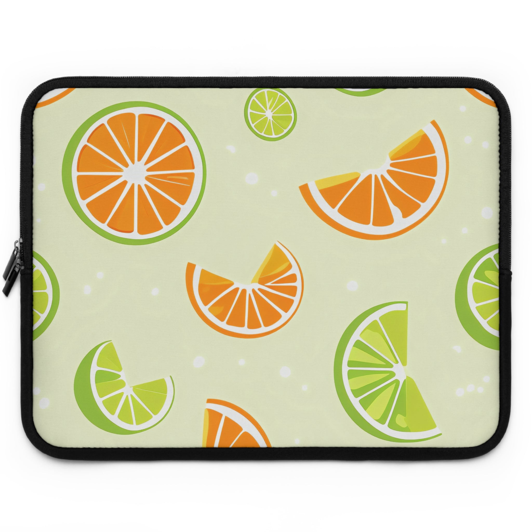 Orange Lime Citrus Laptop Sleeve | Summer Fruit Tech Cover