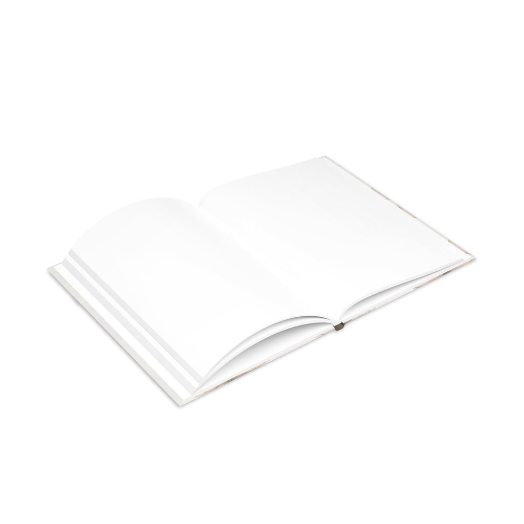 Created With a Purpose notebook | Hardcover Journal, Neutral Floral Design