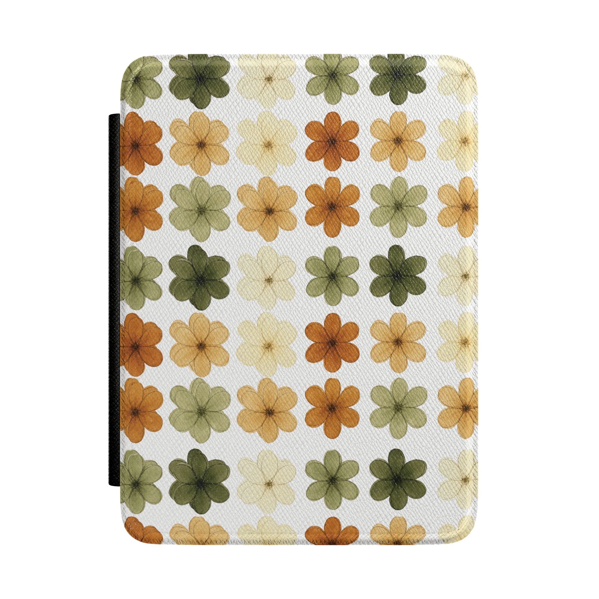 Earthy Daisy Bouquet Kindle Paperwhite Case | Neutral Floral E-Reader Cover