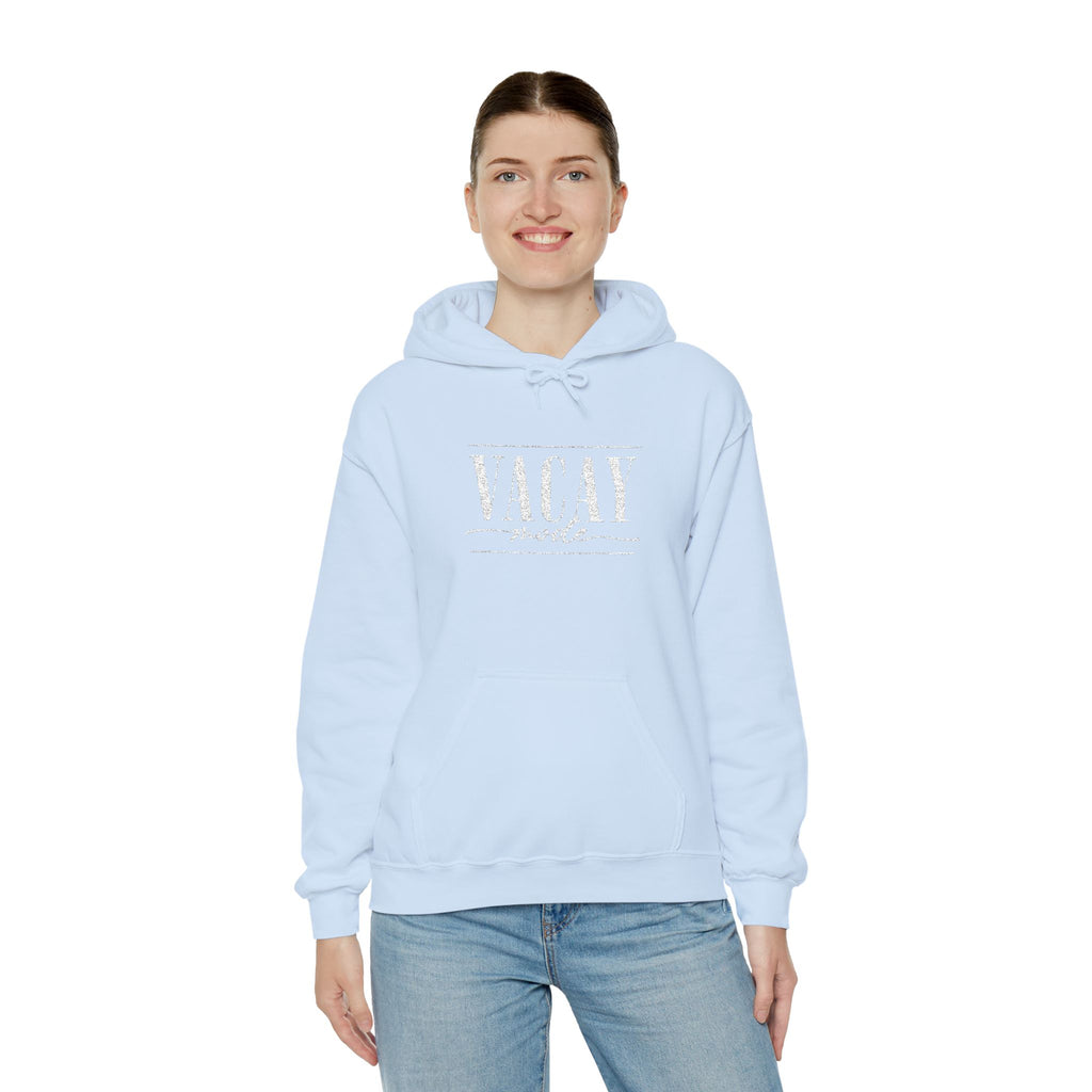 Vacay Mode Embroidered Hoodie — Vacation Travel Sweatshirt