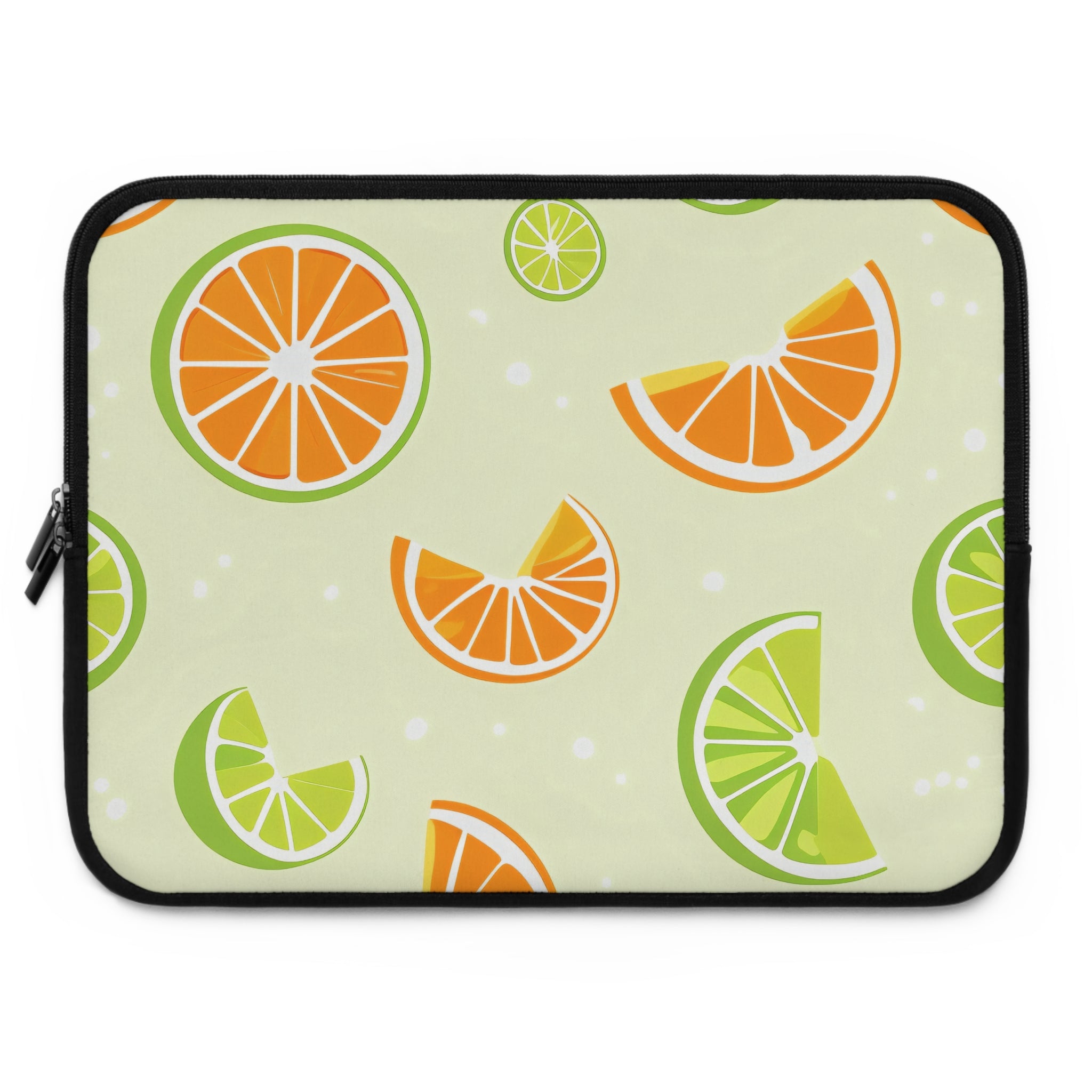 Orange Lime Citrus Laptop Sleeve | Summer Fruit Tech Cover