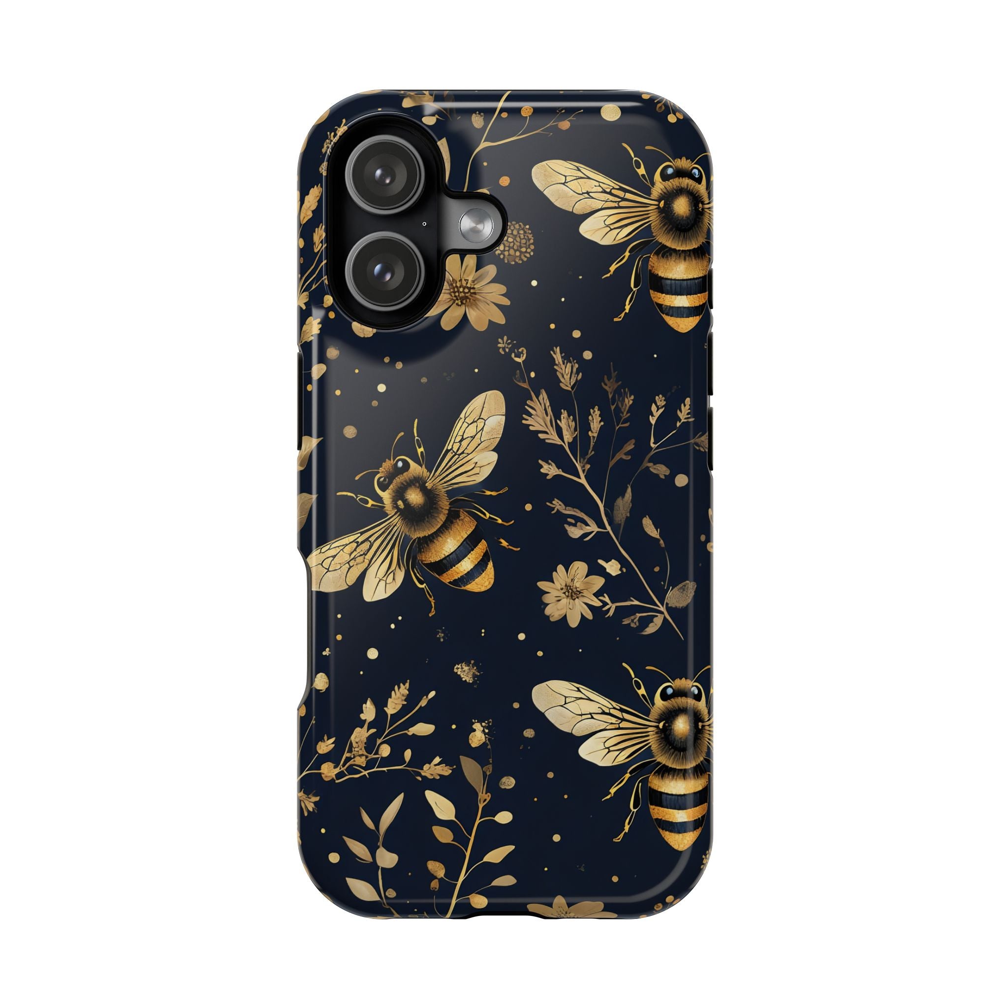 Golden Bee Phone Case — Vintage Honeybee MagSafe Tough Cover