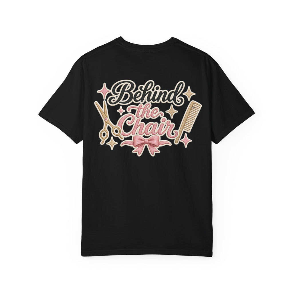 Personalizable Hairstylist Scissors and Comb T-shirt | Salon Girlie Aesthetic
