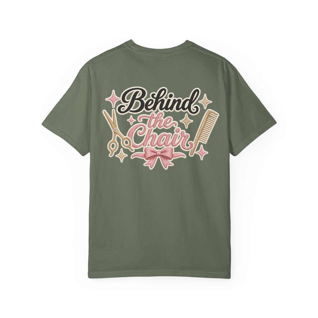 Personalizable Hairstylist Scissors and Comb T-shirt | Salon Girlie Aesthetic
