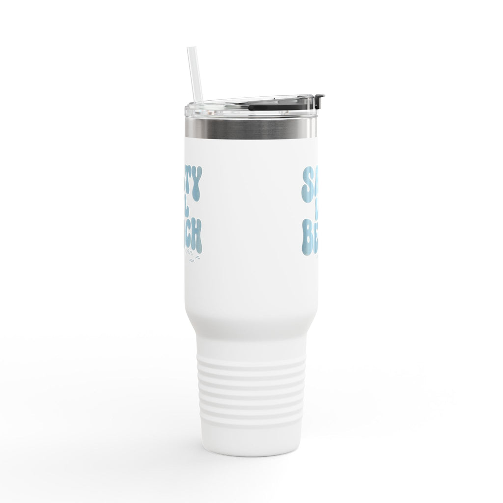 Salty Lil Beach Insulated Travel Mug 40oz | Ocean Vibes, Beach Lover Tumbler
