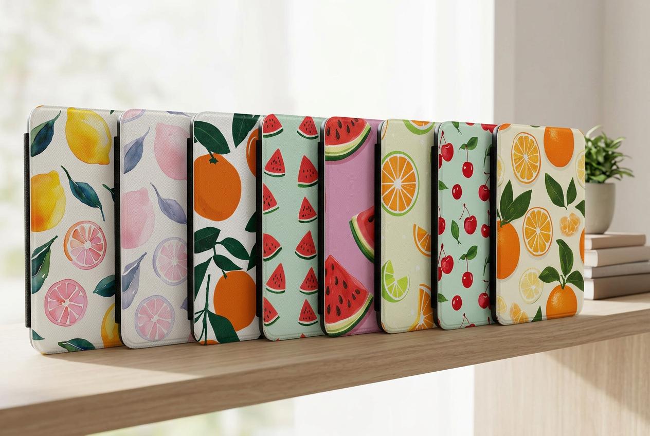 Summer Fruit Kindle Paperwhite Case | Citrus Cherry Medley E-Reader Cover