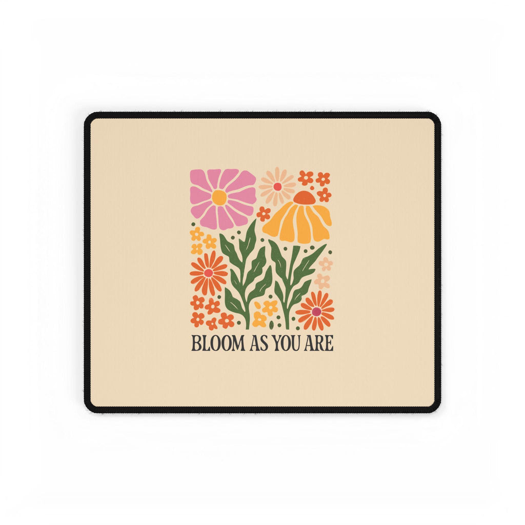 Bloom As You Are Botanical Desk Mat | Earthy Garden Floral Mouse Pad