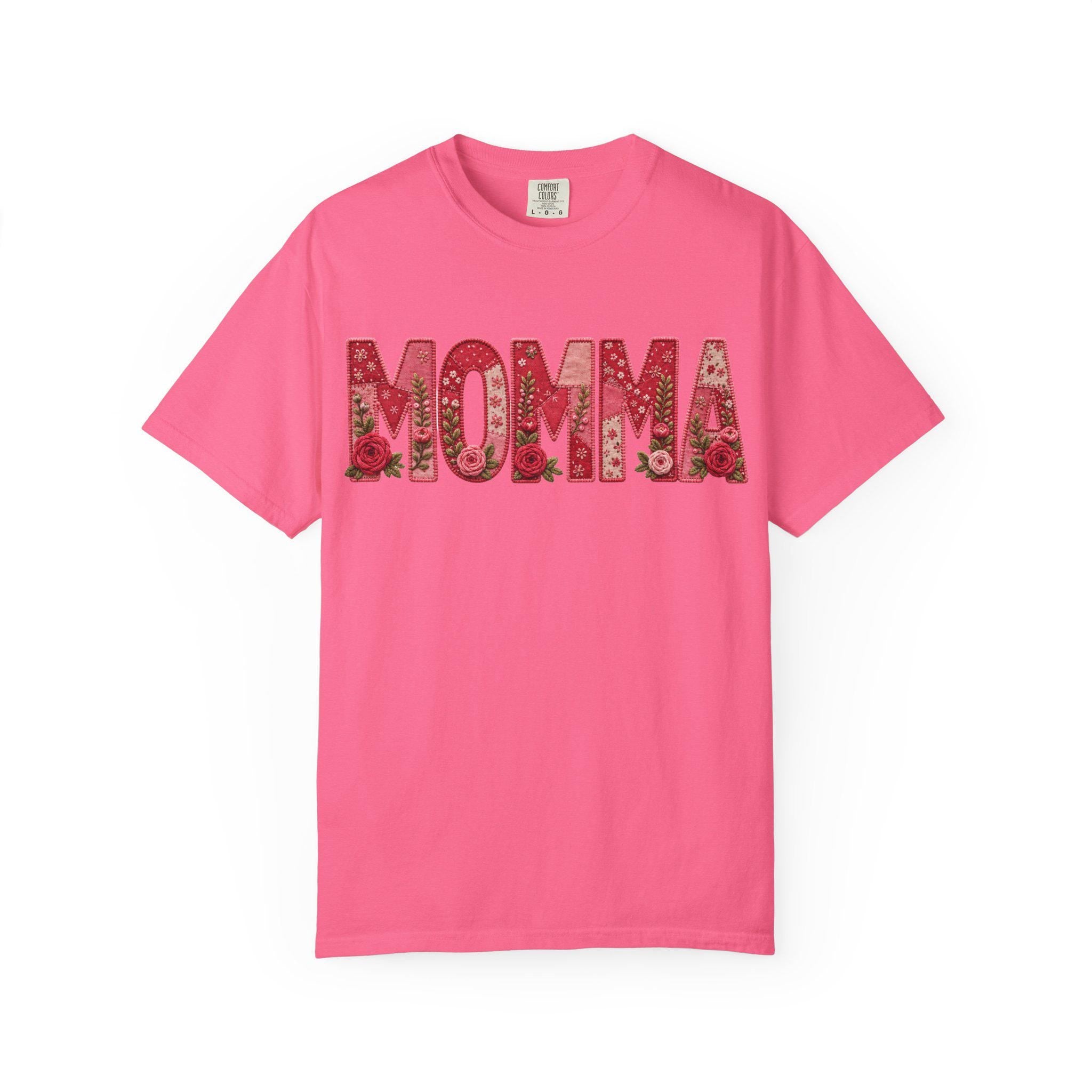 Momma floral typography T-Shirt | Momma shirt