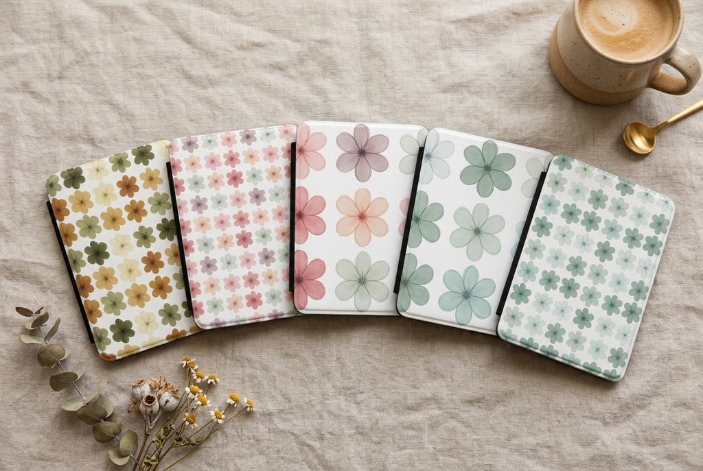 Watercolor Clover Floral Kindle Paperwhite Case | Soft Garden E-Reader Cover