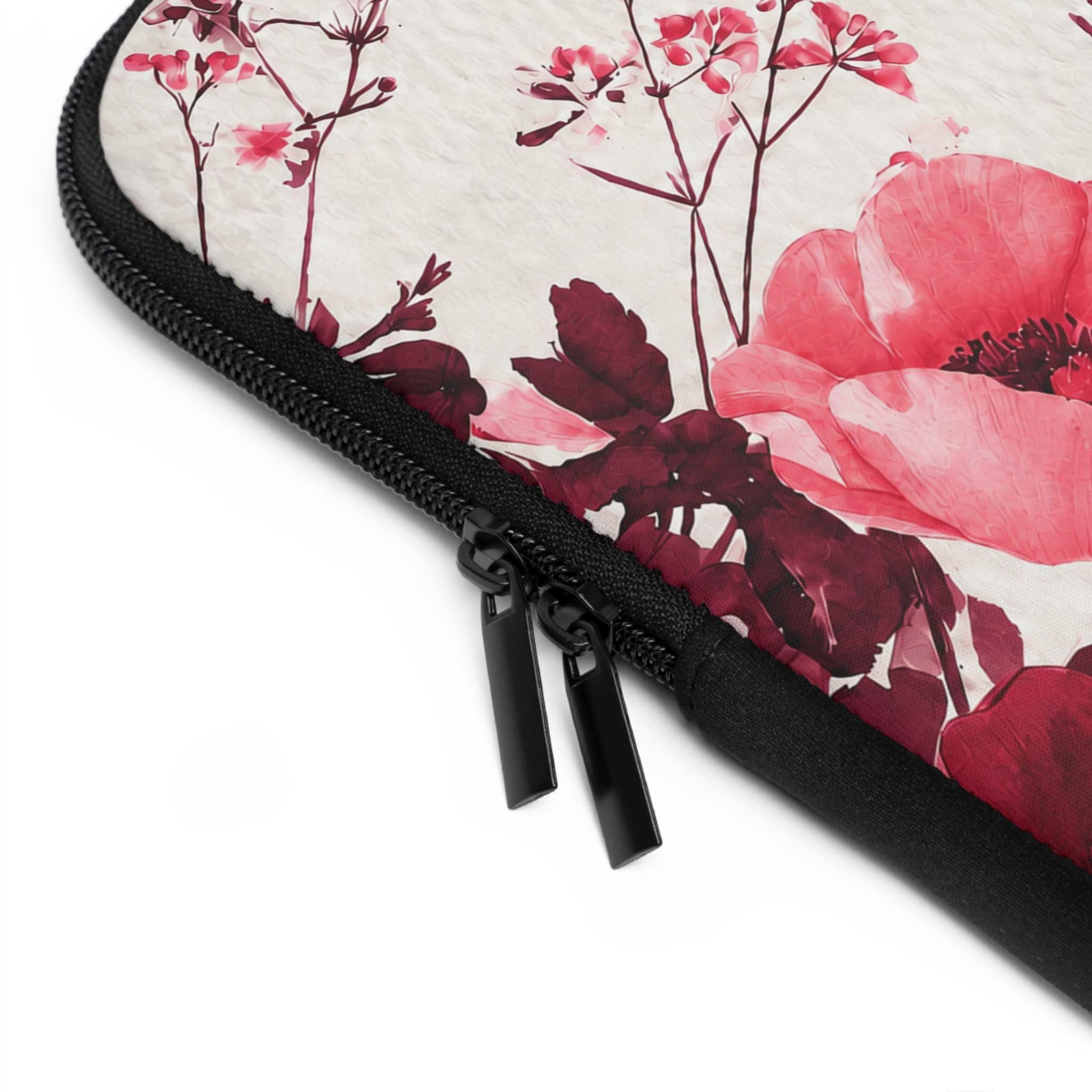 Floral Watercolor Laptop Sleeve | Colorful Hand-Painted Neoprene Sleeve