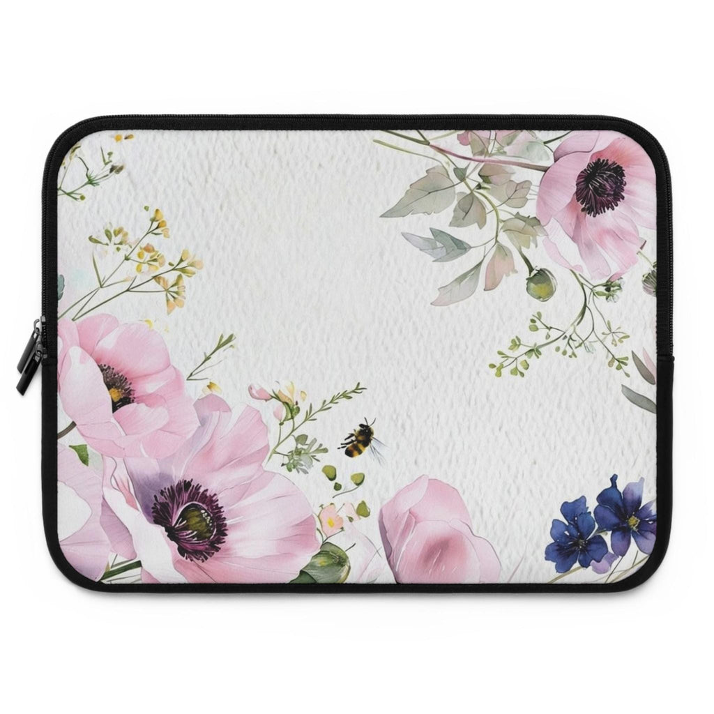 Floral Watercolor Laptop Sleeve | Colorful Hand-Painted Neoprene Sleeve