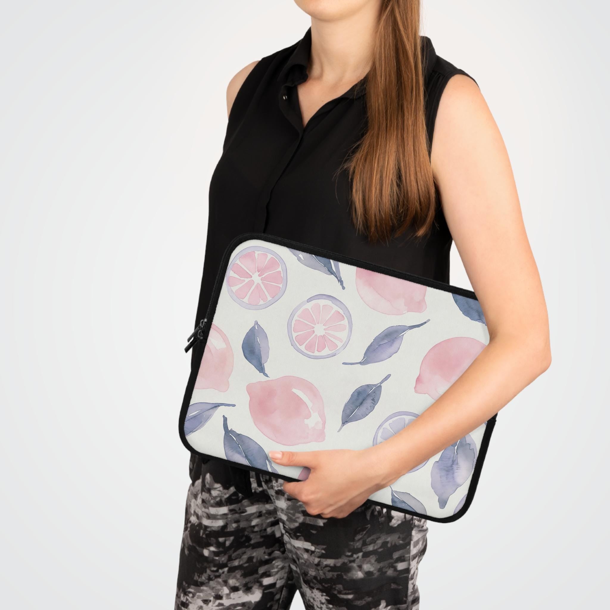Watercolor Citrus Laptop Sleeve | Cherry Watermelon Lemon Fruit Tech Cover