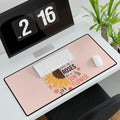 Inspirational Sunflower Desk Mat | Be a Sunflower Floral Mouse Pad