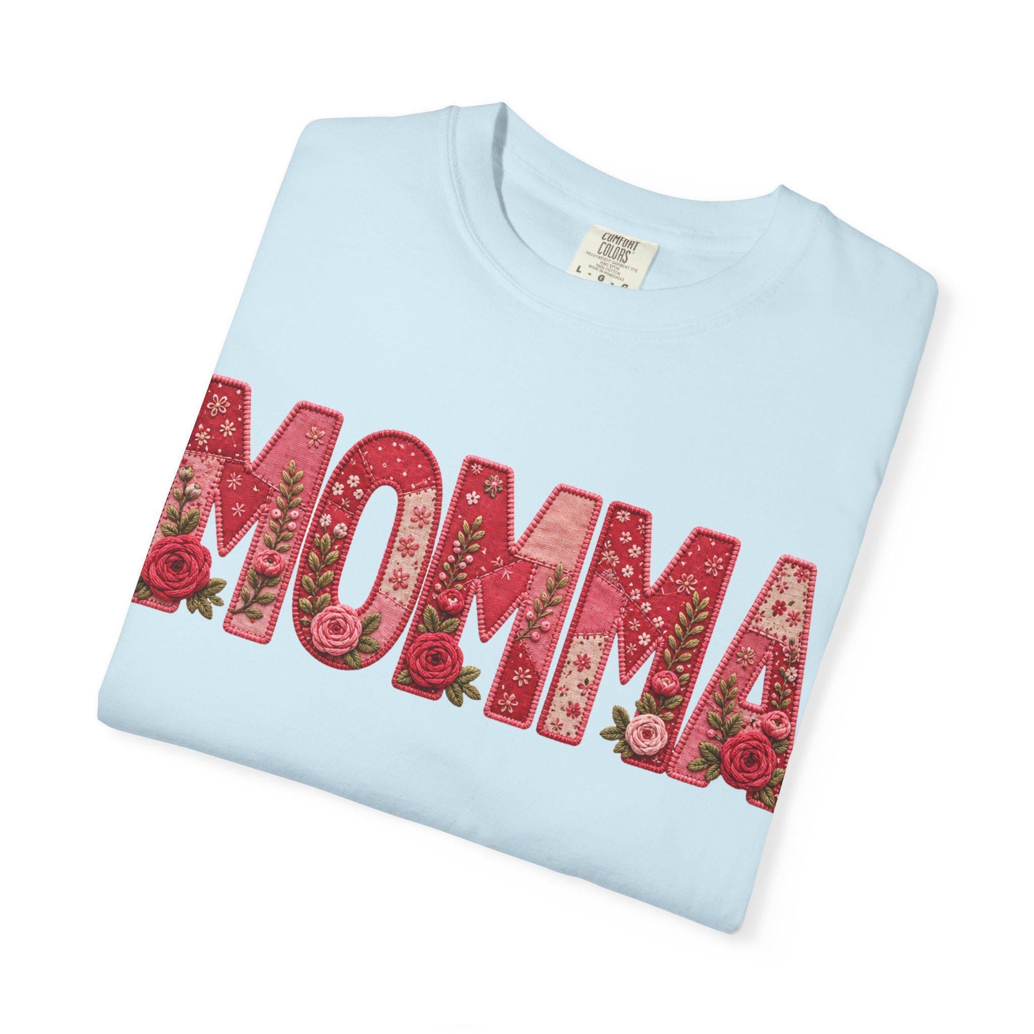 Momma floral typography T-Shirt | Momma shirt