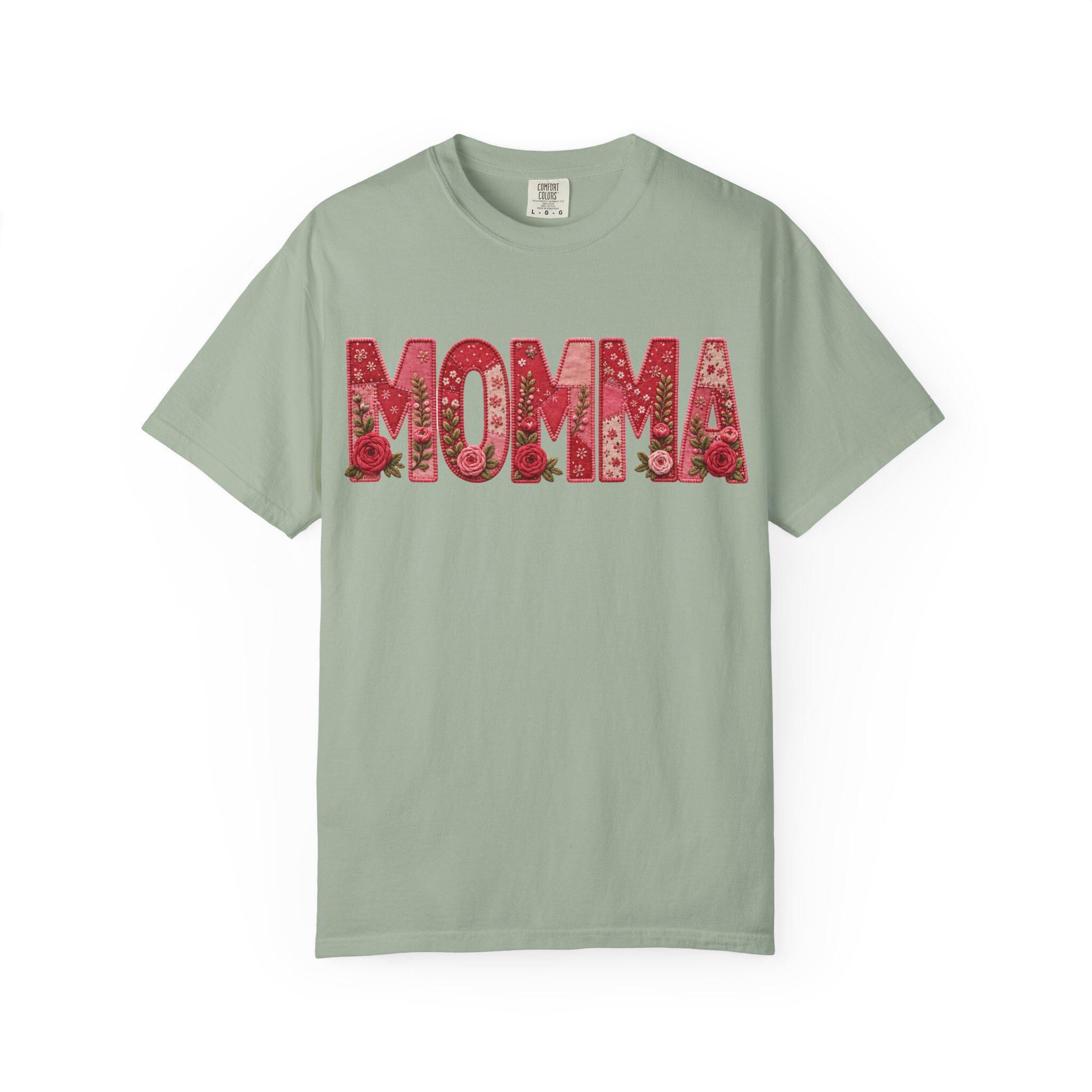 Momma floral typography T-Shirt | Momma shirt