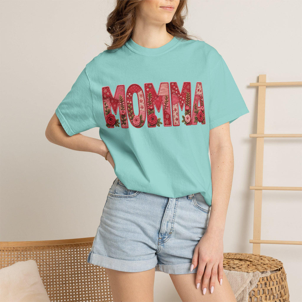 Momma floral typography T-Shirt | Momma shirt